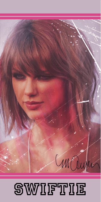 Taylor Swift strandlaken Swiftie 70x140cm Katoen - Roze - 70 x 140 cm - 100% katoen