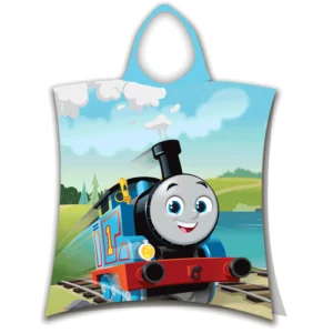 Thomas de Trein poncho - Roze - 100% katoen