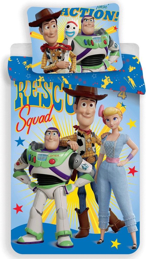 Toy Story dekbedovertrek 100 x 140 cm 40 x 45 cm - Multicolor - 100 x 140 cm - 100% katoen