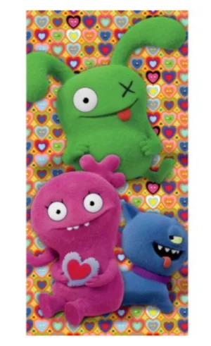 Ugly Dolls strandlaken 70 x 140 cm - Multicolor - 70 x 140 cm - 100% katoen