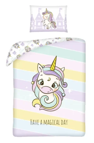 Sweet Home dekbedovertrek Have a Magical day 100 x 135 cm - Multicolor - 100 x 135 cm - 100% katoen