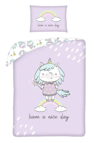 Sweet Home dekbedovertrek Have a nice Day 100 x 135 cm - Multicolor - 100 x 135 cm - 100% katoen