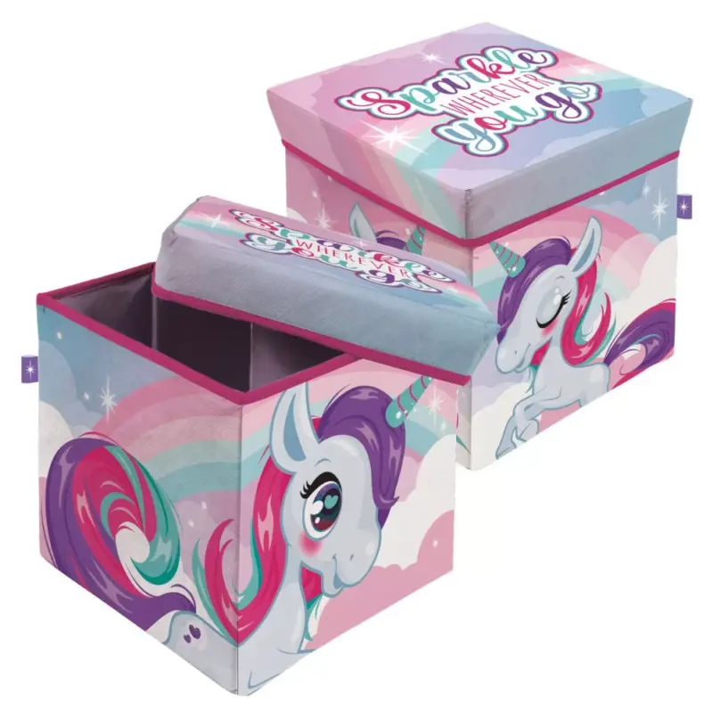 Unicorn Sparkle opbergbox 30 x 30 x 30 cm