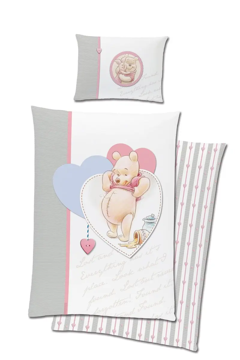 Disney Winnie The Pooh dekbedovertrek - Multicolor - 90 x 120 cm - Katoen