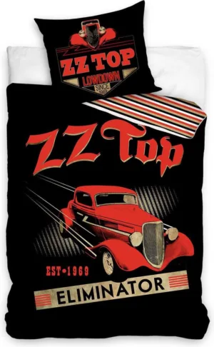 ZZ Top dekbedovertrek Eliminator 140 x 200 cm 70 x 90 cm - Geel - 140 x 200 cm - 100% katoen