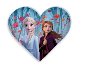 Disney Frozen sierkussen Elsa en Anna Heart - Blauw - 35 x 30 cm - 100% Polyester