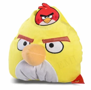 Angry Birds sierkussen geel 25 cm - Geel - 100% Polyester