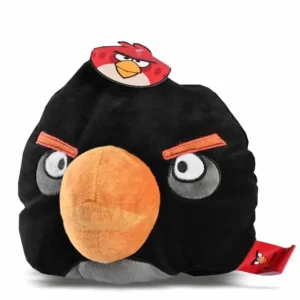 Angry Birds sierkussen zwart 25 cm - Zwart - 100% Polyester