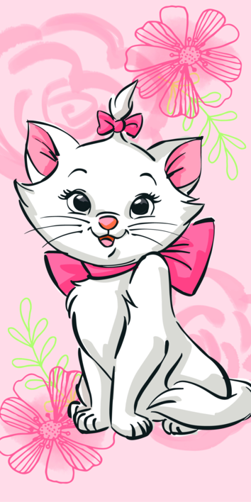 Disney AristoCats strandlaken 70 x 140 cm - Multicolor - 70 x 140 cm - 100% katoen