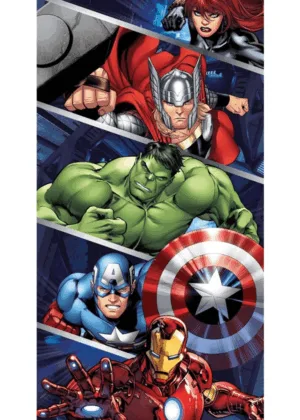 Marvel Avengers handdoek 70 x 140 cm - Multicolor - 70 x 140 cm - 100% Polyester