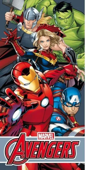 Marvel Avengers strandlaken 70 x 140 cm - Multicolor - 70 x 140 cm - 100% Polyester - foto 1