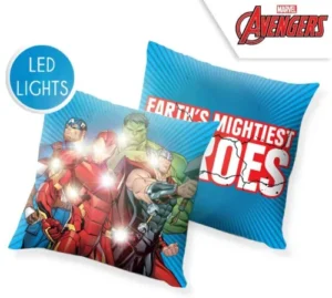 Marvel Avengers sierkussen met LED verlichting 40X40 cm - Multicolor - 40 x 40 cm - 100% Polyester