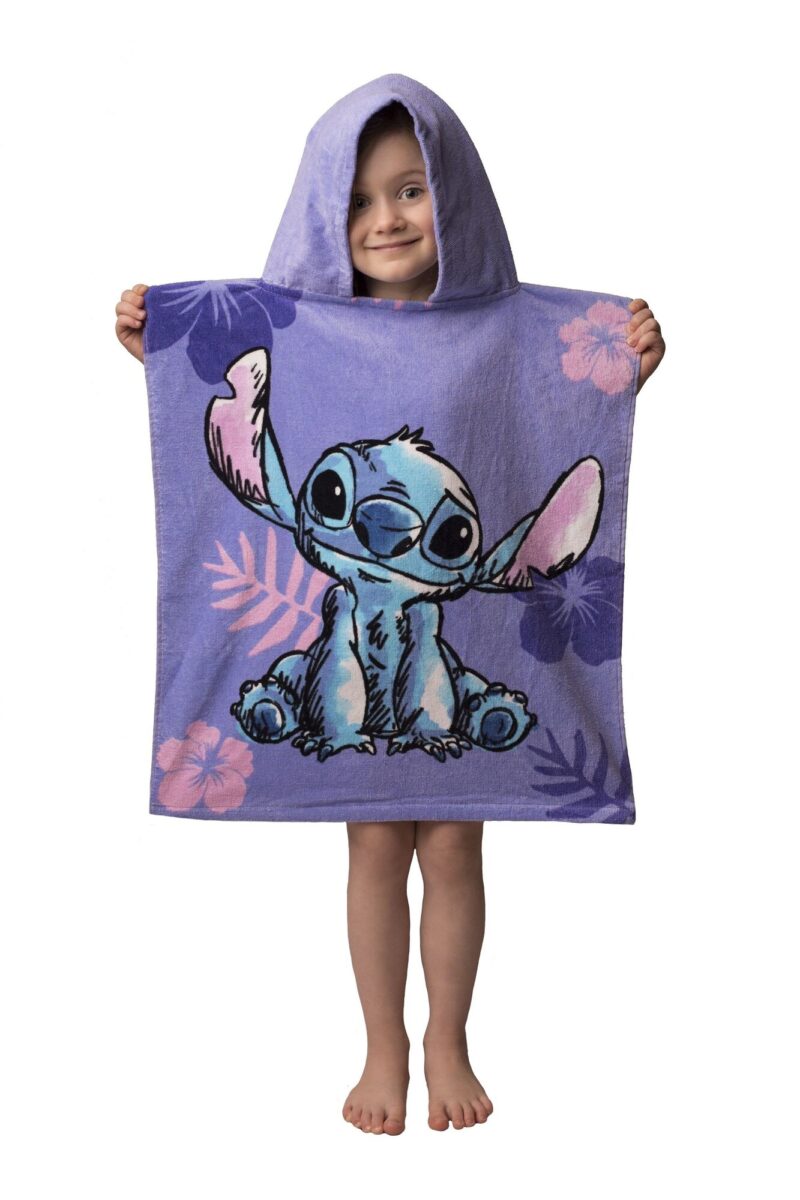 Leafs 50 x 115 cm badponcho van Lilo en Stitch, 50 x 115 cm