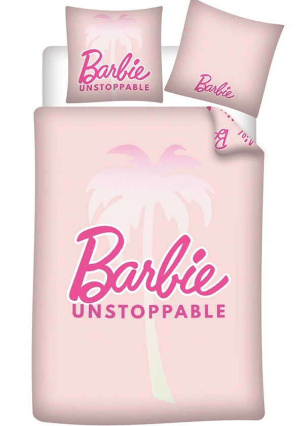 Barbie dekbedovertrek Unstoppable polyester - Roze - 140 x 200 cm - 100% Polyester