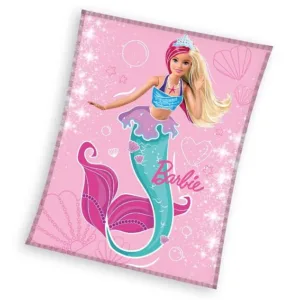 Barbie plaid 130 x 170 cm Roze - Roze - 130 x 170 cm - 100% Polyester