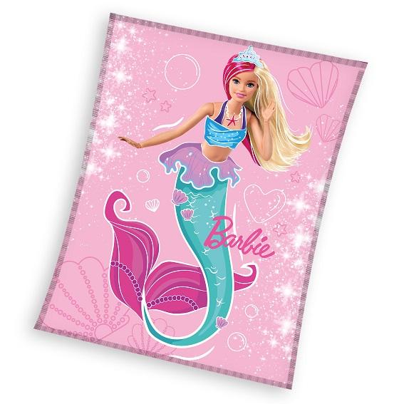 Barbie plaid 130 x 170 cm Roze - Roze - 130 x 170 cm - 100% Polyester