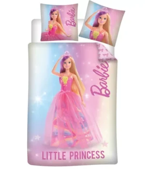 Barbie dekbedovertrek Little Princess 100 x 135 Cm Katoen - Roze - 100 x 135 cm