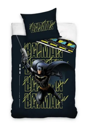Batman dekbedovertrek 140 x 200 cm - Zwart - 140 x 200 cm - 100% katoen