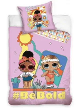 L.O.L Surprise dekbedovertrek #BeBold 140 x 200 cm - Roze - 140 x 200 cm - 100% katoen