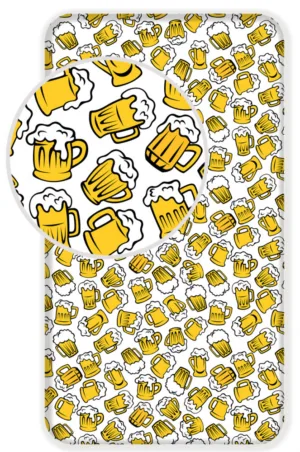 Sweet Home hoeslaken eenpersoons 90 x 200 cm - Wit - 90 x 200 cm - 100% katoen - foto 1
