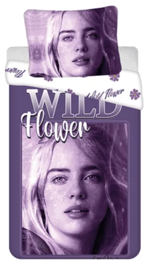 Billie Eilish dekbedovertrek - Roze - 140 x 200 cm - 100% katoen