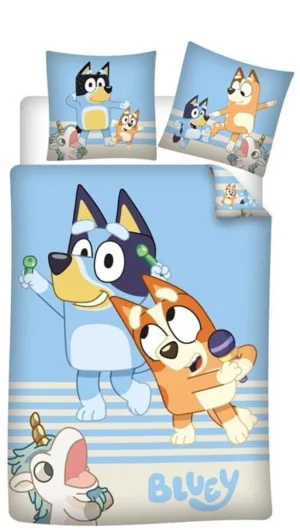 Bluey dekbedovertrek Unicorn 140 x 200 cm - Multicolor - 140 x 200 cm - Katoen
