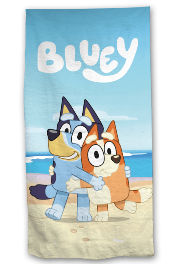 Bluey strandlaken beach 70 x 140 cm blauw - Blauw - 70 x 140 cm - 100% katoen
