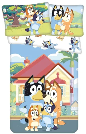 Bluey dekbedovertrek home - Multicolor - 100 x 135 cm - 100% katoen