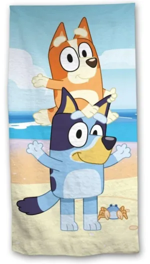 Bluey strandlaken Beach 70 x 140 cm - Blauw - 70 x 140 cm - 100% Polyester