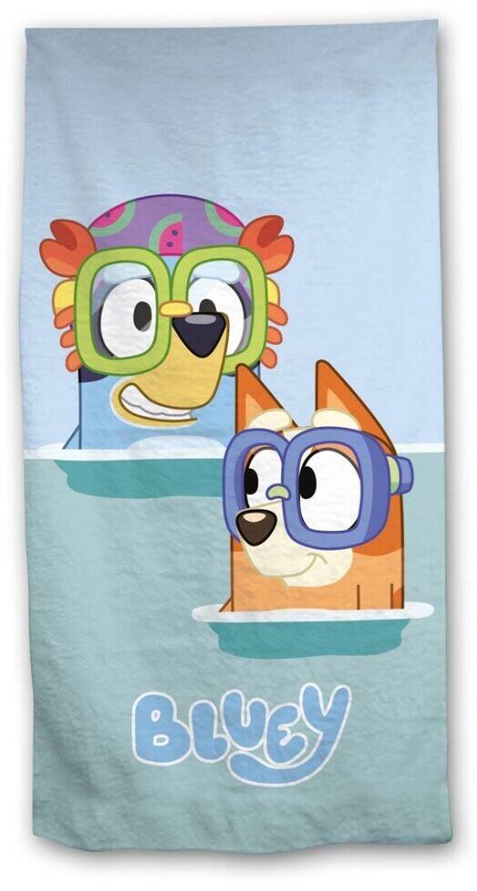 Bluey handdoek dive 70 x 140 cm blauw - Blauw - 70 x 140 cm - 100% katoen