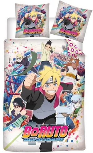 Boruto dekbedovertrek Team 140 x 200 cm - Multicolor - 140 x 200 cm - 100% Polyester