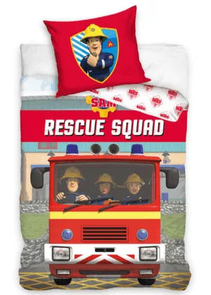 Brandweerman Sam dekbedovertrek Rescue 140 x 200 cm - Multicolor - 140 x 200 cm - 100% katoen