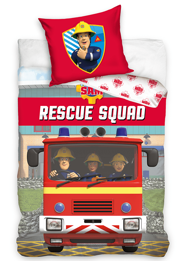 Brandweerman Sam dekbedovertrek Rescue 140 x 200 cm - Multicolor - 140 x 200 cm - 100% katoen