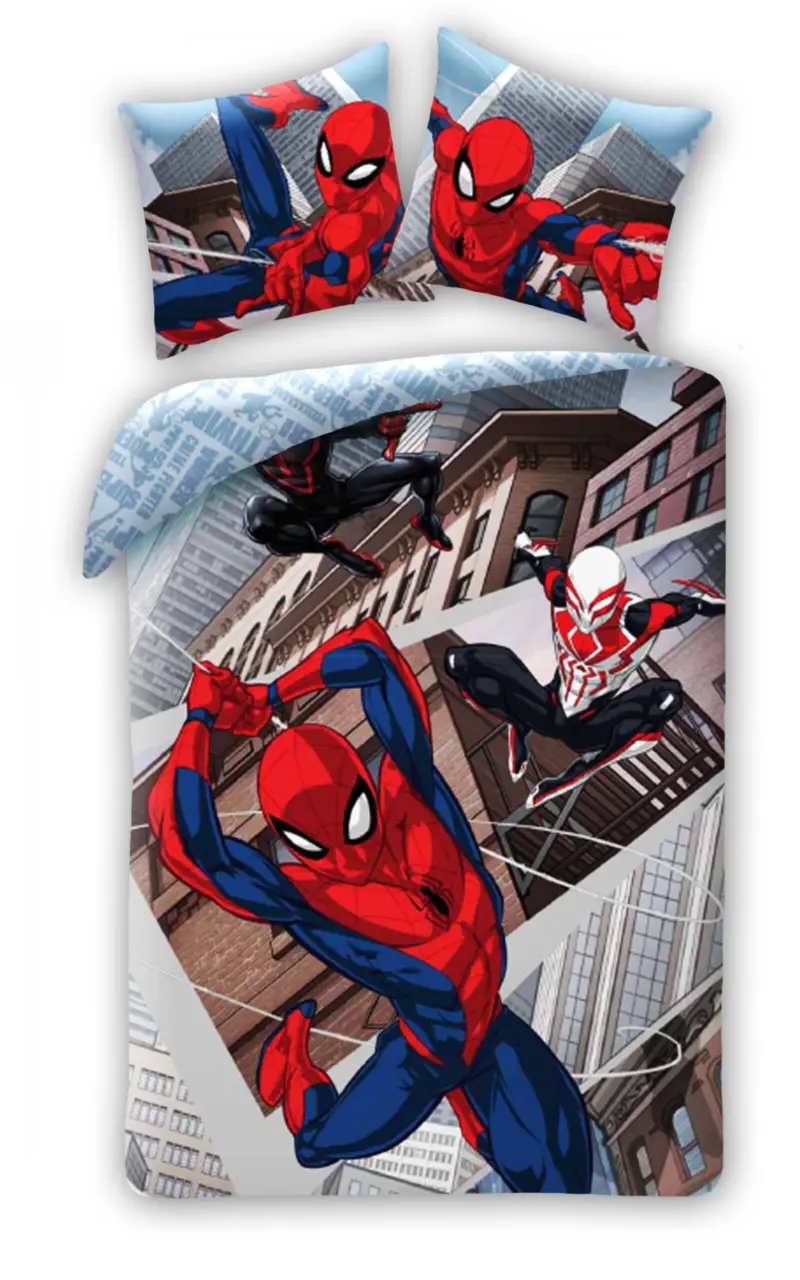 Spiderman dekbedovertrek Hunt 140 x 200 cm - Blauw - 140 x 200 cm - 100% katoen