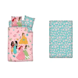 Disney Princess dekbedovertrek 140 x 200 cm + 90 x 200 cm + 25 cm k - Multicolor - 140 x 200 cm - 100% katoen