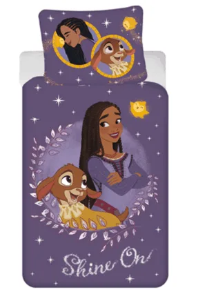Disney Wish dekbedovertrek paars - Paars - 140 x 200 cm - 100% katoen