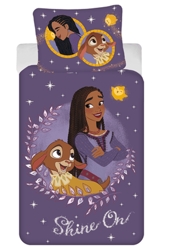 Disney Wish dekbedovertrek paars - Paars - 140 x 200 cm - 100% katoen