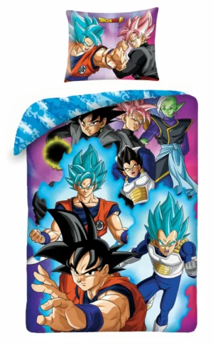 Dragon Ball Z dekbedovertrek Super Sayens - Roze - 140 x 200 cm - Katoen