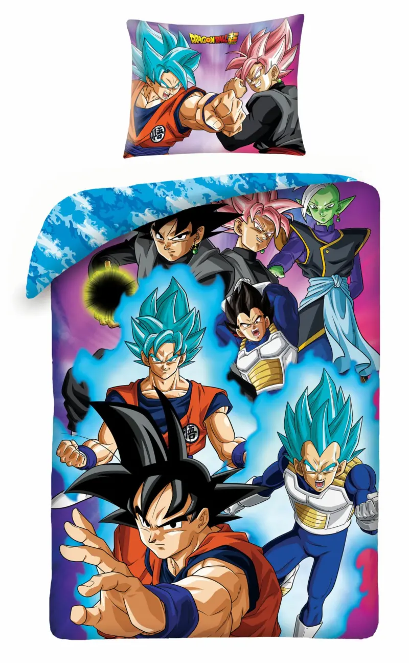 Dragon Ball Z dekbedovertrek Super Sayens - Roze - 140 x 200 cm - Katoen