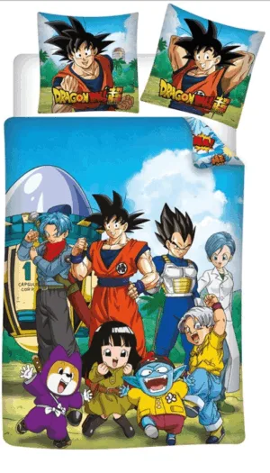 Dragon Ball Z dekbedovertrek 140 x 200 cm - Multicolor - 140 x 200 cm - polykatoen