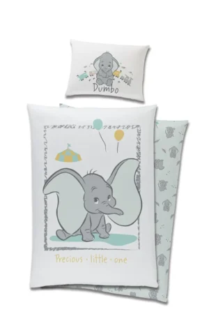 Disney Dumbo dekbedovertrek - Blauw - 90 x 120 cm - Katoen