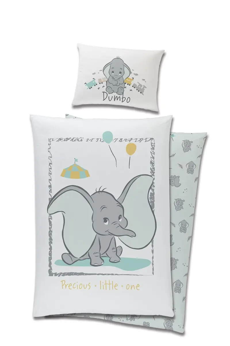 Disney Dumbo dekbedovertrek - Blauw - 90 x 120 cm - Katoen