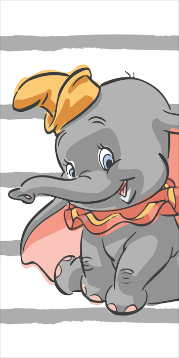Disney Dumbo strandlaken 70 x 140 cm - Multicolor - 70 x 140 cm - 100% katoen