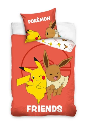 Pokemon dekbedovertrek Eevee - Multicolor - 140 x 200 cm - 100% katoen