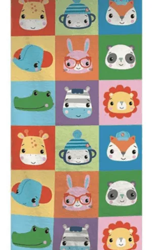 Fisher Price strandlaken Animals 70 x 140 cm - 70 x 140 cm - 100% katoen