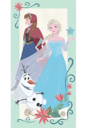 Disney Frozen strandlaken Anna - Groen - 70 x 140 cm - 100% katoen