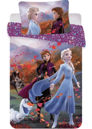 Disney Frozen dekbedovertrek - Roze - 100 x 135 cm - Katoen