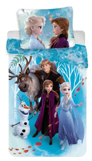 Disney Frozen dekbedovertrek Family - Multicolor - 140 x 200 cm - 100% katoen
