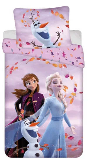 Disney Frozen dekbedovertrek - Roze - 140 x 200 cm - 100% katoen
