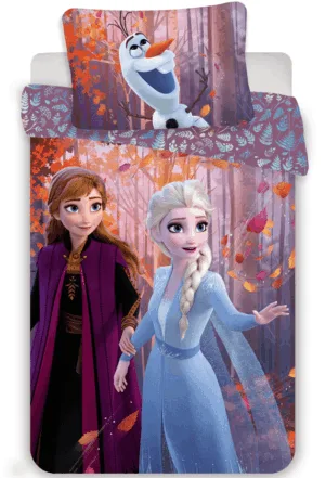 Disney Frozen dekbedovertrek sisters - Lichtblauw - 140 x 200 cm - 100% katoen